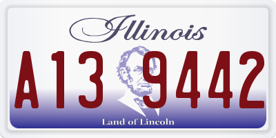 IL license plate A139442