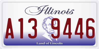 IL license plate A139446