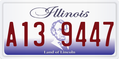 IL license plate A139447