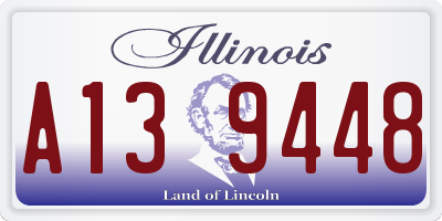 IL license plate A139448