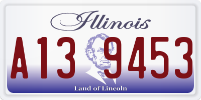 IL license plate A139453