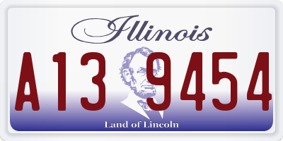 IL license plate A139454