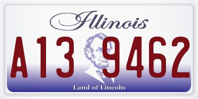 IL license plate A139462