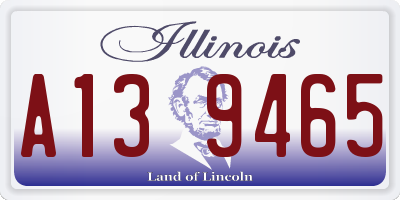 IL license plate A139465