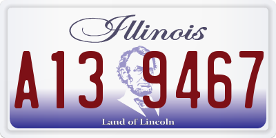 IL license plate A139467