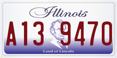 IL license plate A139470
