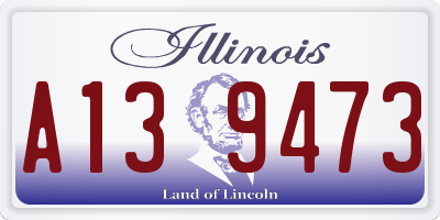 IL license plate A139473