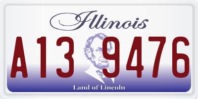 IL license plate A139476