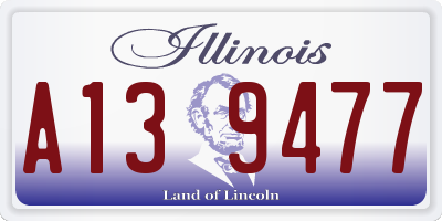 IL license plate A139477