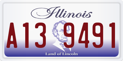 IL license plate A139491