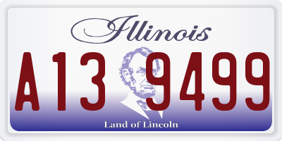 IL license plate A139499