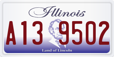 IL license plate A139502