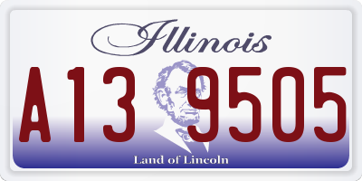 IL license plate A139505