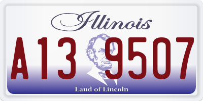 IL license plate A139507