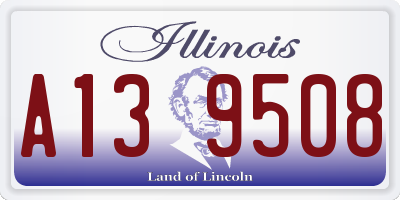 IL license plate A139508