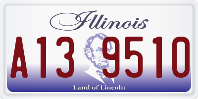 IL license plate A139510