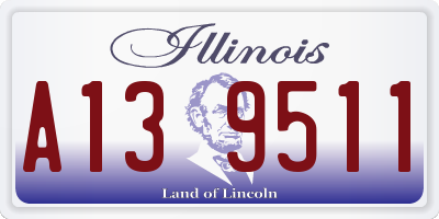 IL license plate A139511