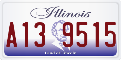 IL license plate A139515
