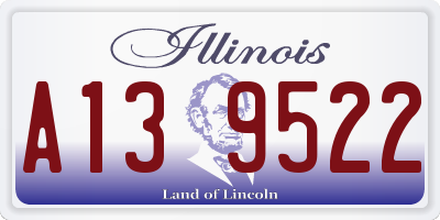 IL license plate A139522