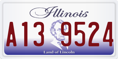 IL license plate A139524