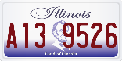 IL license plate A139526
