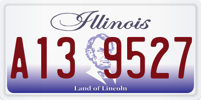 IL license plate A139527