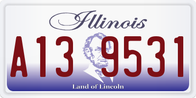 IL license plate A139531