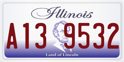 IL license plate A139532