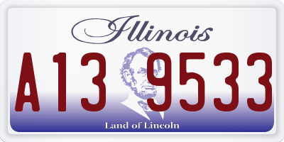 IL license plate A139533