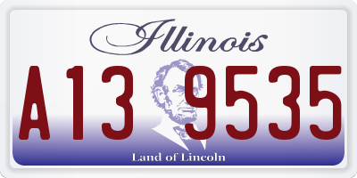 IL license plate A139535