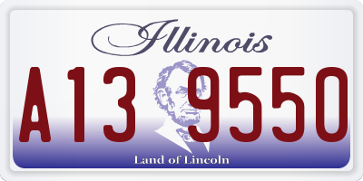 IL license plate A139550