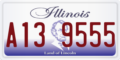 IL license plate A139555