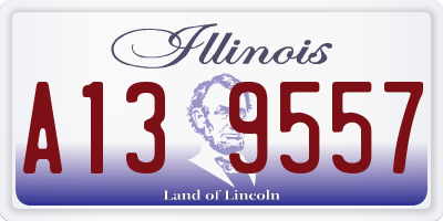 IL license plate A139557