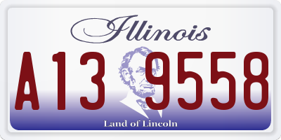 IL license plate A139558