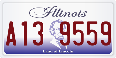 IL license plate A139559