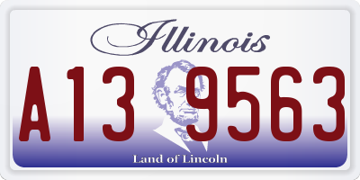 IL license plate A139563