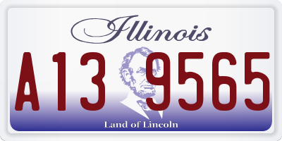 IL license plate A139565
