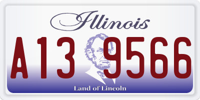 IL license plate A139566