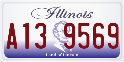 IL license plate A139569