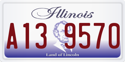 IL license plate A139570