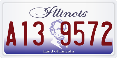 IL license plate A139572