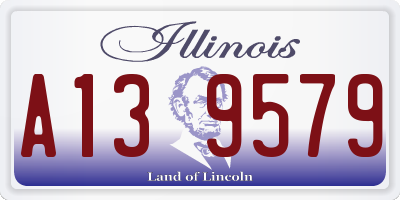 IL license plate A139579