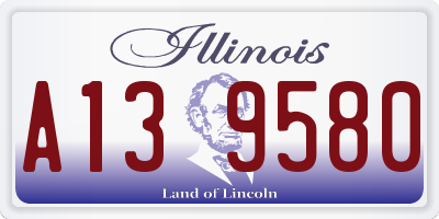 IL license plate A139580
