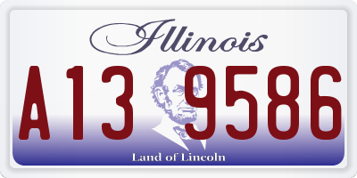 IL license plate A139586