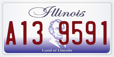 IL license plate A139591