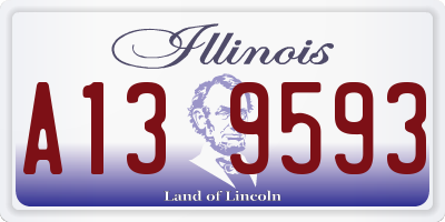 IL license plate A139593