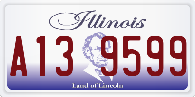 IL license plate A139599