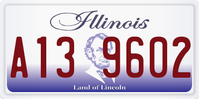 IL license plate A139602