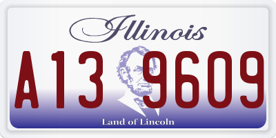 IL license plate A139609