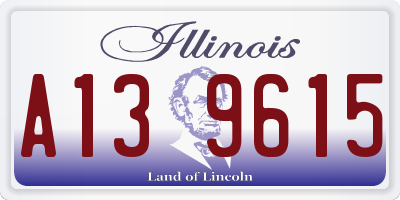 IL license plate A139615